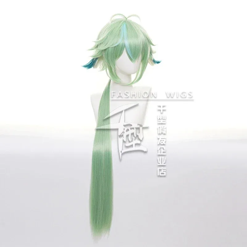 2025 جديد Genshin تأثير السكروز 85 سنتيمتر طويل الأخضر أبل شعر مستعار أنيمي تأثيري الباروكات مقاومة للحرارة الاصطناعية ث ☆ ☆ ☆ أأ