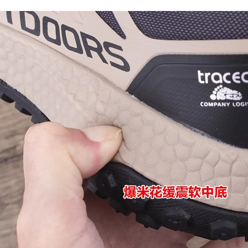 All terrain Off-road Running Shoes, Breathable, Anti Slip, Wear-Resistant, Shock-Absorbing Mountaineering Sports Shoes