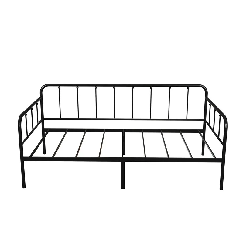 European wrought iron sofa bed single small apartment living room study siesta simple modern wrought iron sofa iron frame bed