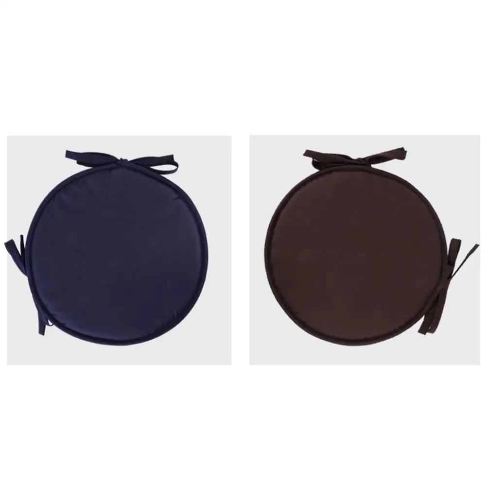 

Thickened Chair Mat Round Seat Cushion Sponge Pads for Home Office Car Straps Design Premium Polyester