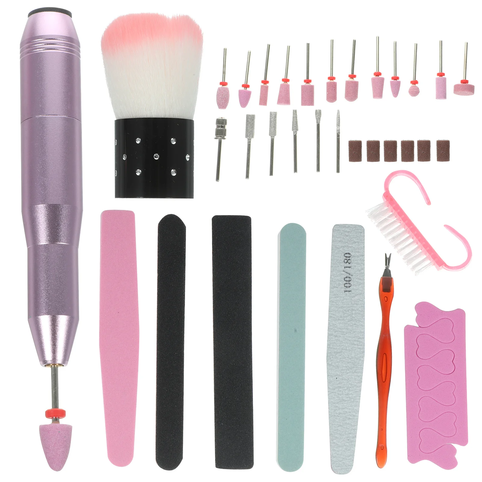 1 zestaw Elektrycznej Polerki do Paznokci, Przenośna Maszynka do Manicure, Narzędzie do Pielęgnacji Paznokci, Polerowania, Przycinania i Manicure