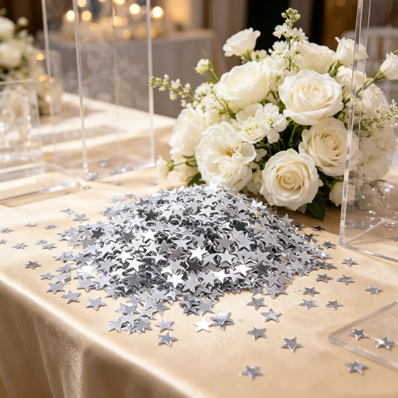 Pailletten-Sternkonfetti für Geburtstag und Hochzeit, Hochzeitsdekoration, Geburtstags- und Babyparty-Zubehör, Partydekoration – Detail 10