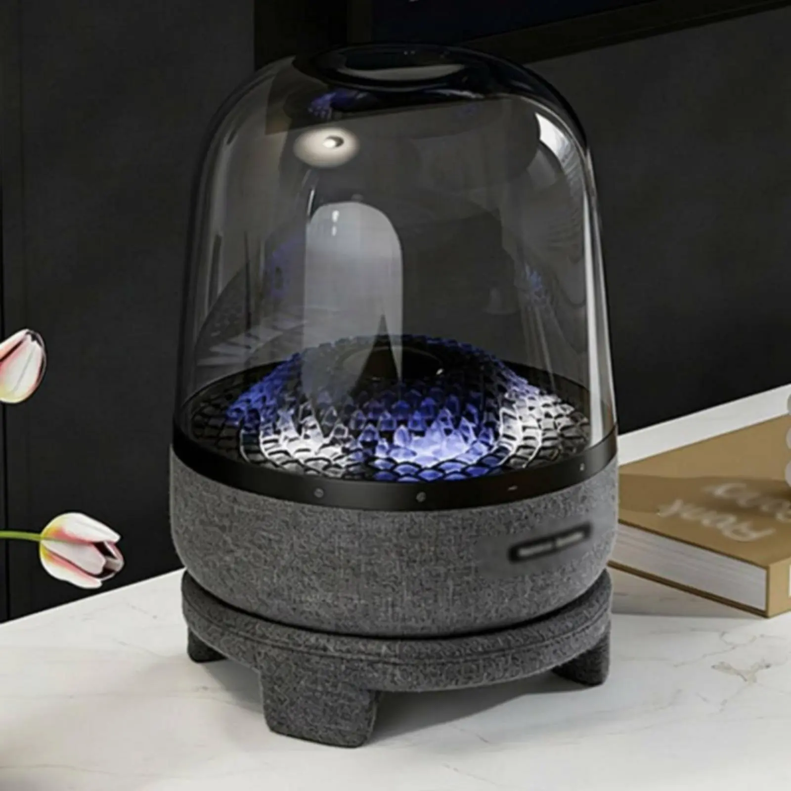 Soporte para Altavoces Aura Studio, Antivibración, para Altavoces Harman Kardon, Soporte de Escritorio, Diseño Minimalista para Oficina y Hogar