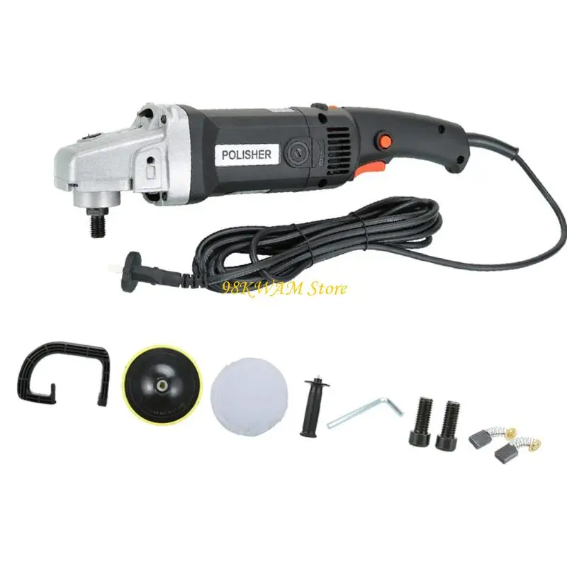 

68UF Adjustable RPM Rotary Buffer High Efficiency Motor Double Backing Plates Buffer Polisher for Automotive Wax Application