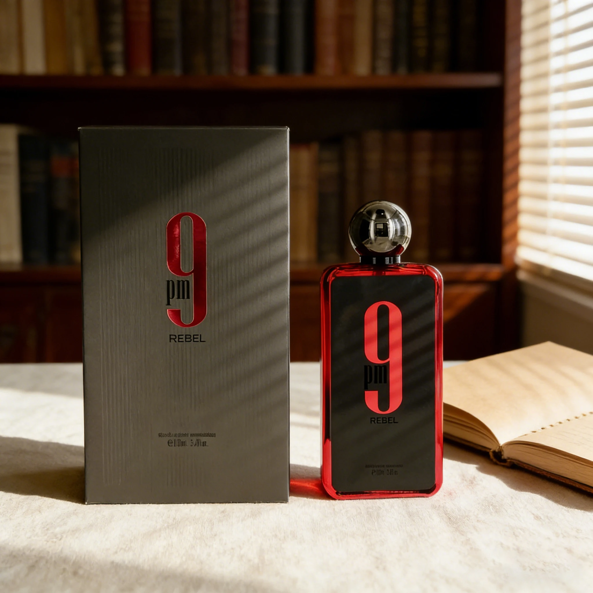 

9 P.M. Red Neutral Eau De Toilette Spray 3.4 Oz (100ml) Natural Long-Lasting Fragrance