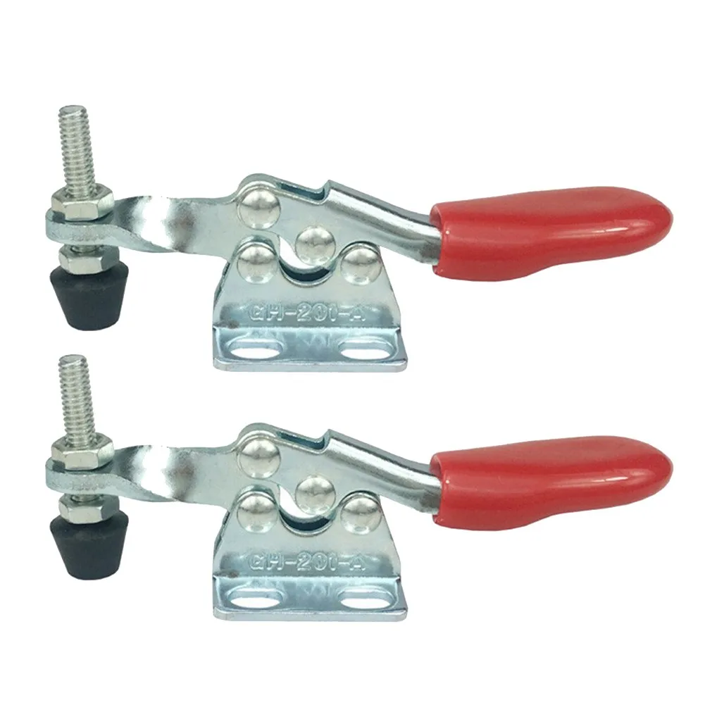 2PCS GH 201A Side Mount For Toggle Clamp with U-Shaped Clamping Bar for Machine Tool Fixturing and Metal Fabrication Work