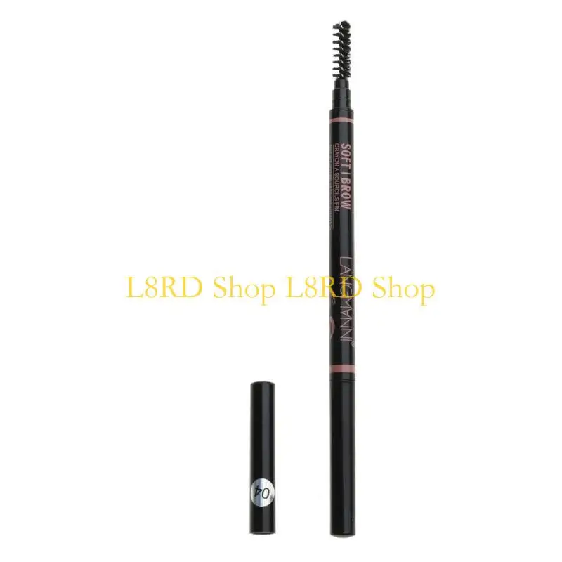 

L8RD Карандаш для бровей с двойной головкой, долговечная водонепроницаемая ручка для бровей