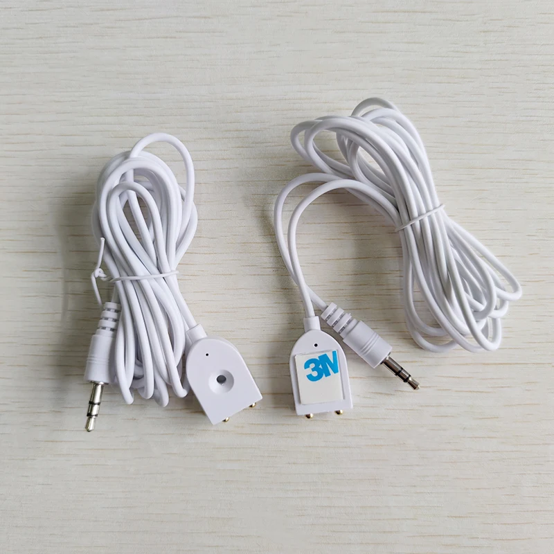 1/2/5 قطعة 3.5 مللي متر جاك 2- متر السلكية استشعار تسرب المياه سلك اثنين من التحقيق الحساسة وملصقات بمادة لاصقة ذاتية للكشف عن التسرب #3