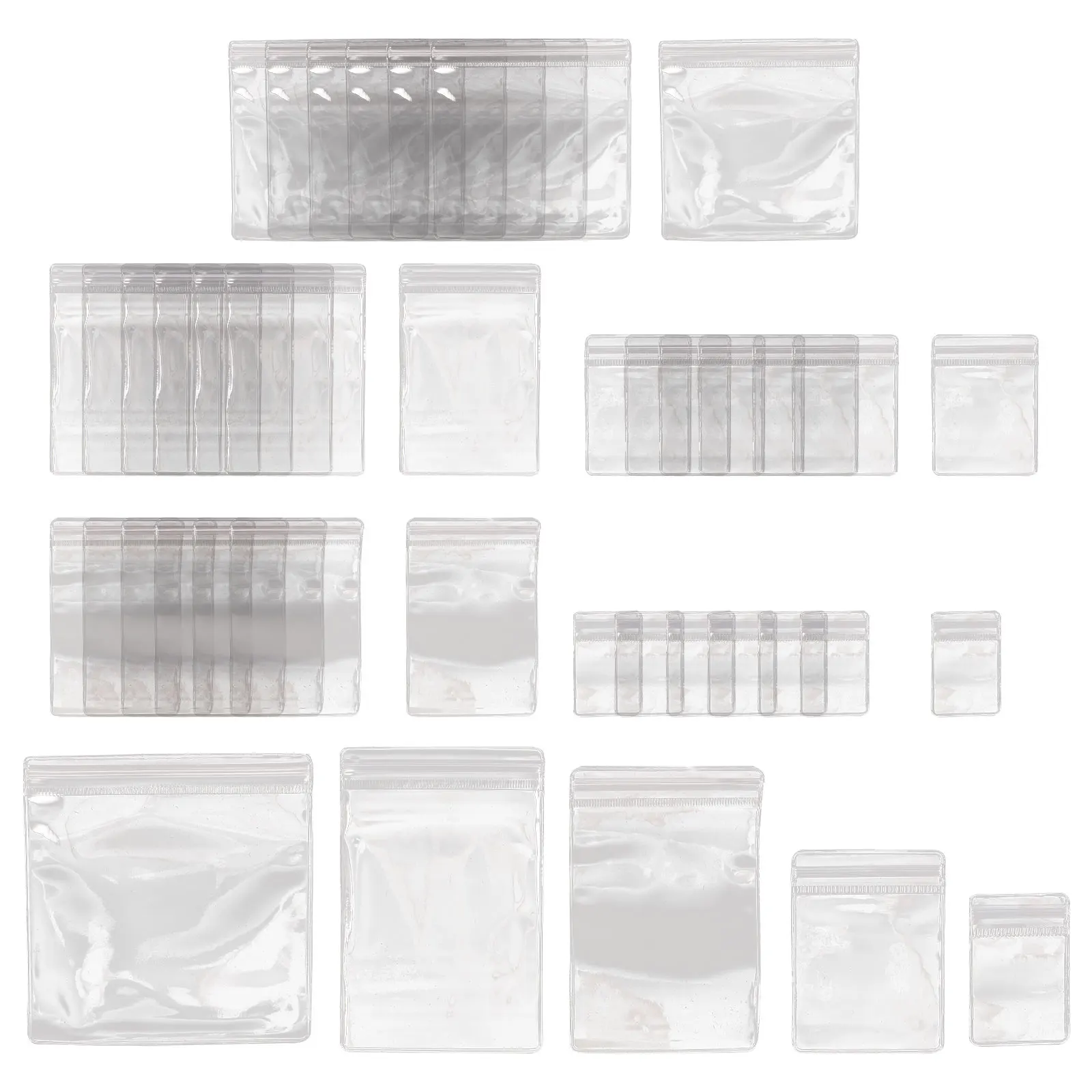 

100pcs Jewelry Bags Self Seal Pouch Self Sealing Clear Storage Small Packaging for Bracelet Earring Travel Portable