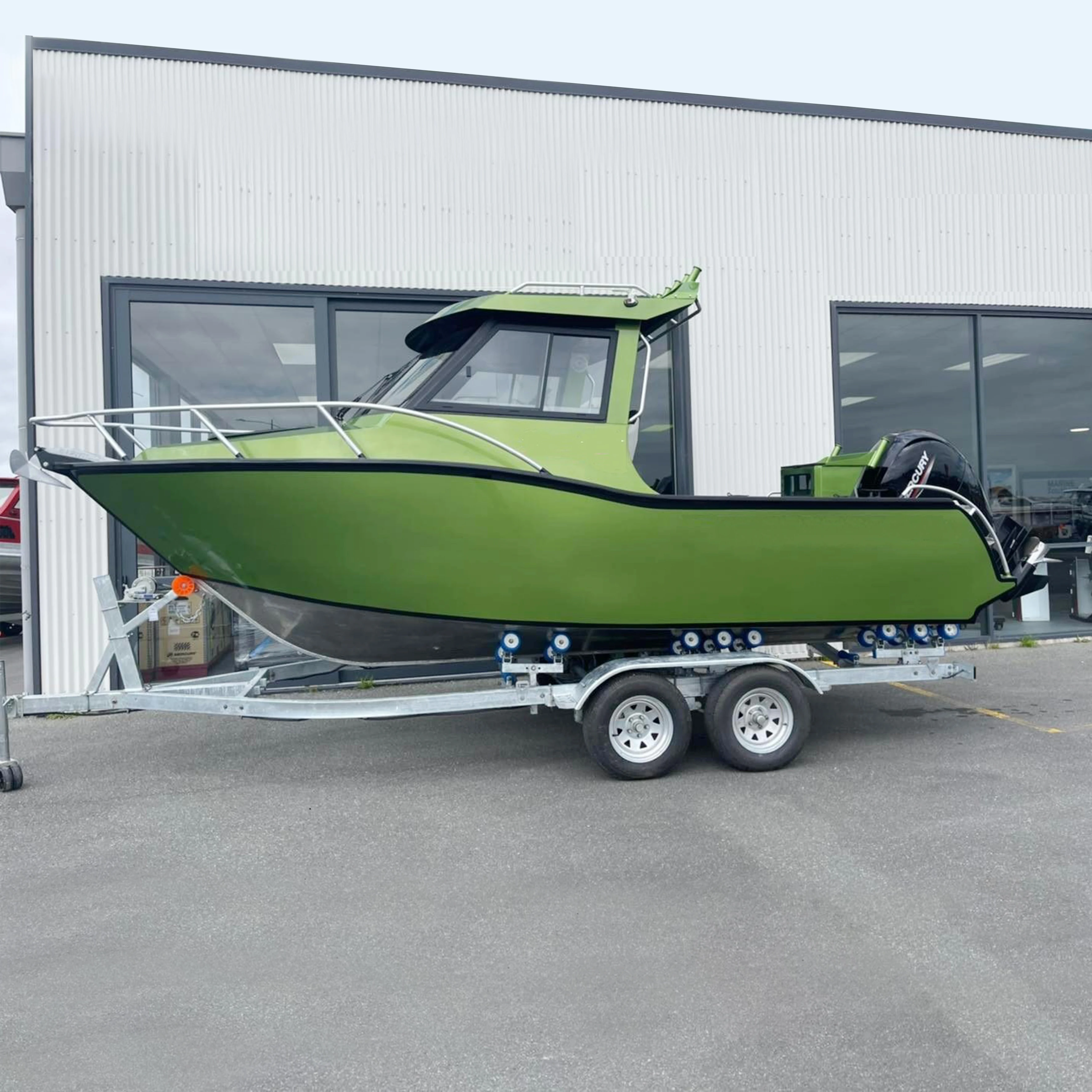 21ft 6.25m الألومنيوم المقصورة كروزر الرياضة يخت قارب سريع البروفيشر قوة قارب الصيد للبيع #2