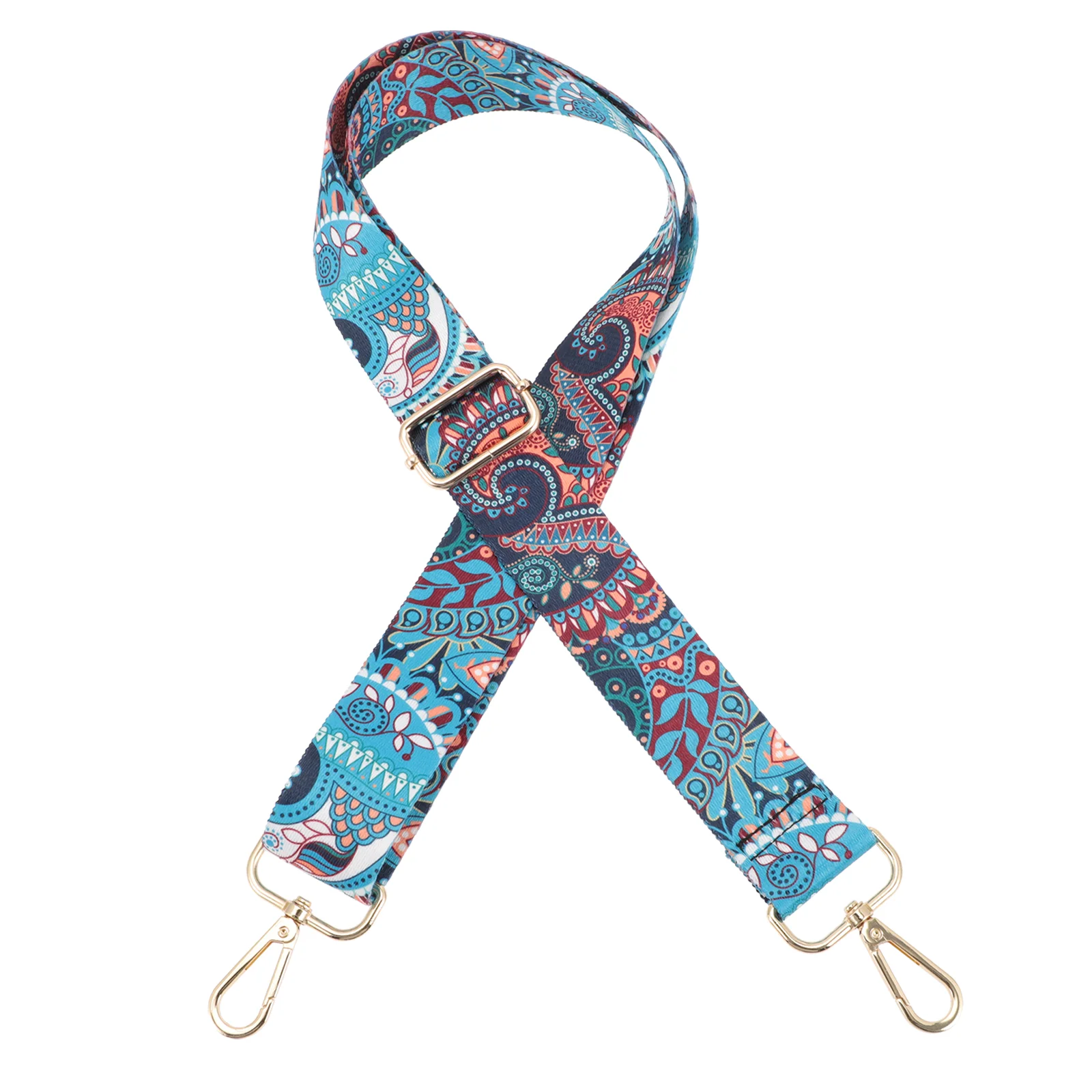 

Banjo Strap for All Levels Vintage Straps Flowers Ages Floral Printed Accessory Polyester