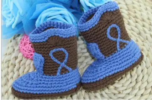 

Special clearance New handmade Crochet Baby Boots Spring Autumn Baby girls Shoes 11cm,12cm