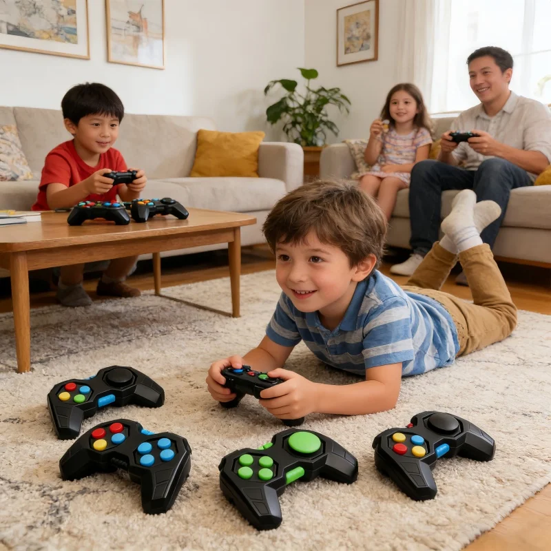 2Pcs Game Pad Fidget Toys Handheld Game Controller Classic Roller Decompression Toys for Autism ADHD Anxiety Stress Relief Toy