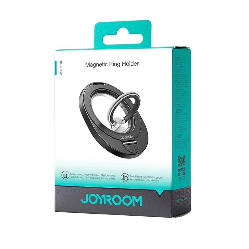 조이룸 링 폰 홀더, 아이폰용 맥세이프 킥스탠드 링 마그네틱 폰 그립 홀더 스탠드 (아이폰 16, 15, 14, 13 Pro Max 호환)