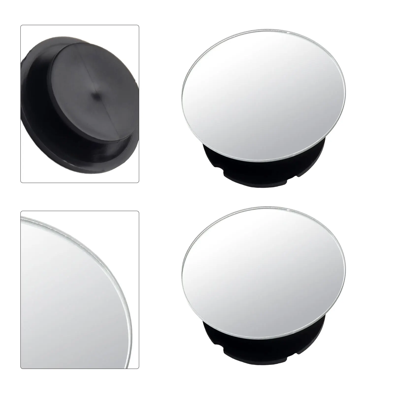 

2Pcs Auto Rearview Convex Mirrors for Car Blind Spot Coverage with Suction Cup Mount and ABS Anti Collision Shell