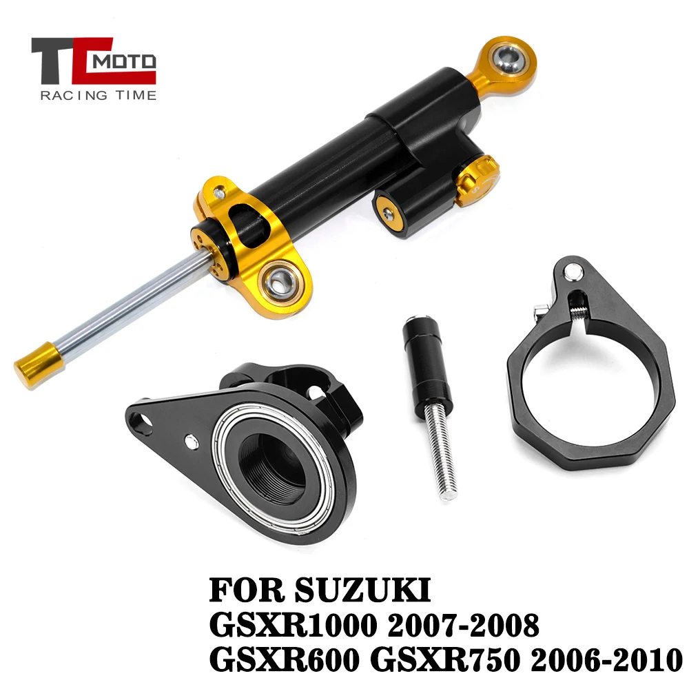 Stabilize Steering Damper Mounting Bracket Kit For Suzuki GSXR 600/750 GSX-R600 750 2006-2017 GSXR-1000 2007-2008
