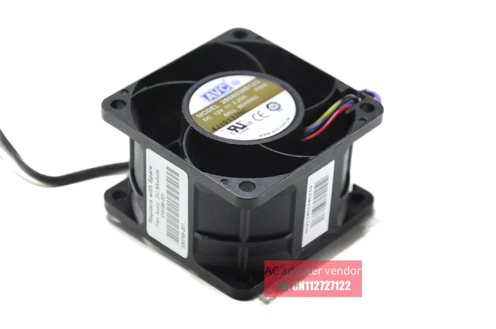 UNTUK kipas HP DL180 G6 519199 -001 / 530748 -001 AVC 2B06038B12G