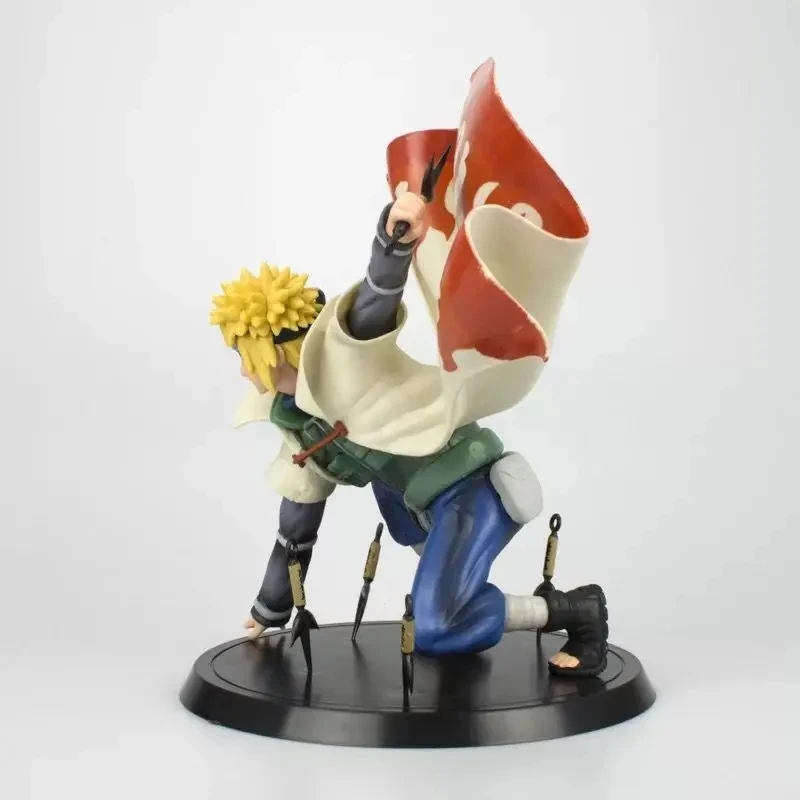 Anime NARUTO Namikaze Minato Uchiha Sasuke Uzumaki Naruto Statue Hatake Kakashi PVC Action Figure Collectible Model Toy