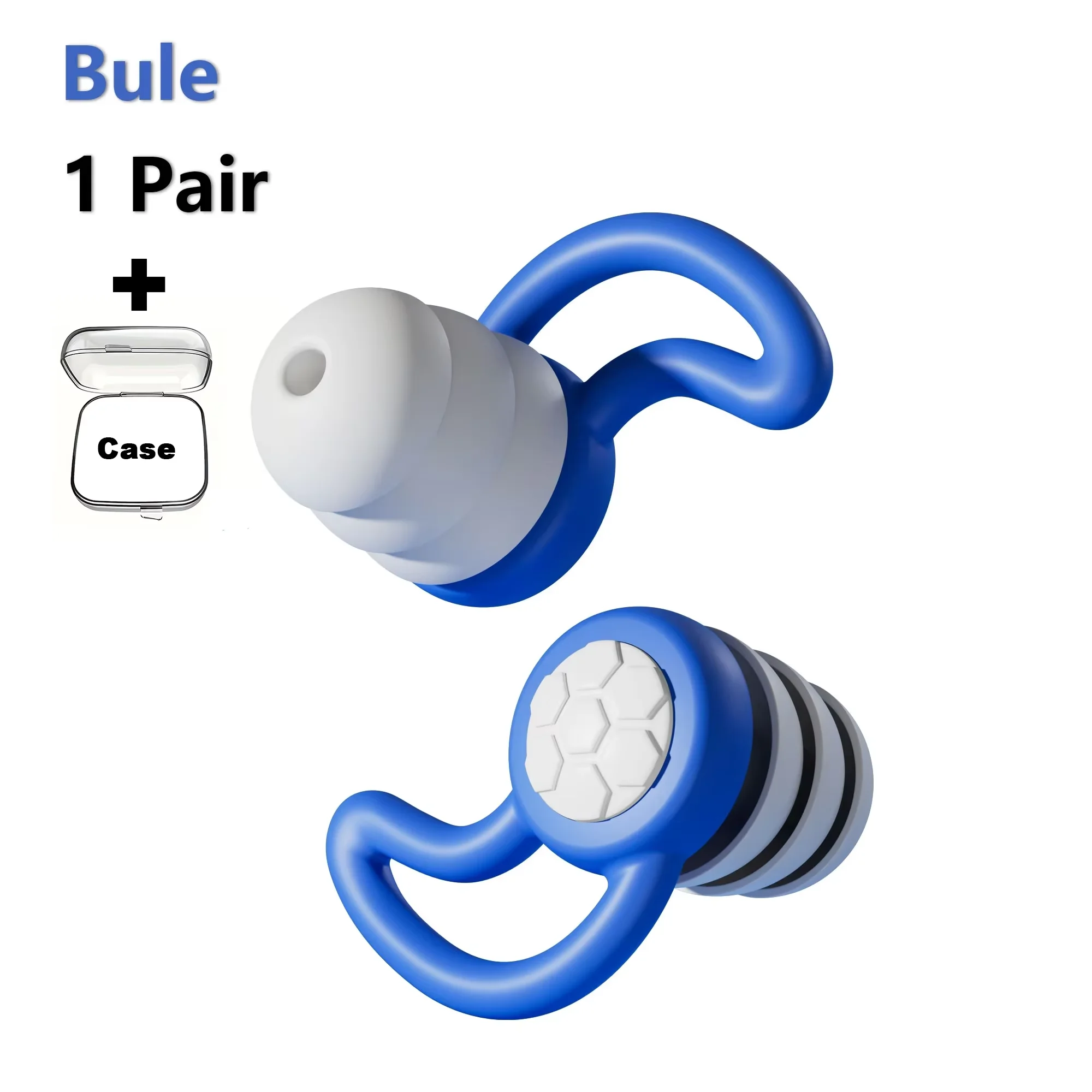 3-Layer Soft Silicone Reusable Earplugs for Swimming And Various Scenarios - Adjustable Comfortable Earplug Design