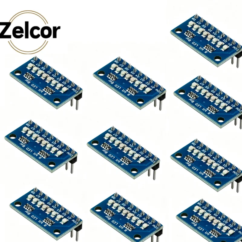 8 BIT LED Indicator Module 8 Bit Blue/Red Common Anode/Cathode LED Indicator Module for MCU ARM 3d Printer UNO MEGA2560