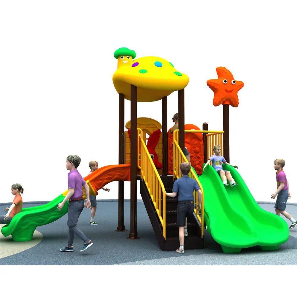 New Style Xiaowoniu07Outdoor Playground Baby Multi Functional Toys Colorful Plastic Swing Slide Set2026