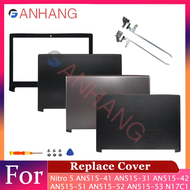 

Replace Laptop case For Aspire 5 A515-51 A515-51G A315-51 A315-53 A515-41G A615 A615-51G N17C4 LCD Back Cover Front Bezel Hinges