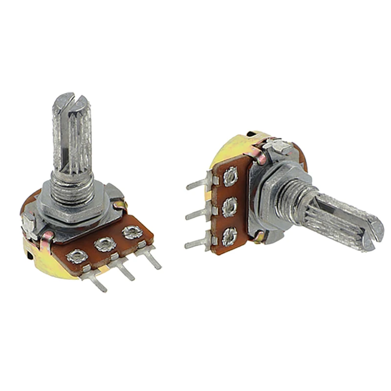 5PCS WH148 20mm 3-Pins Linear Potentiometer B1K B2K B5K B10K B20K B50K B100K B250K B500K B1M 1K 2K 5K 10K 100K 250K 500K 1MΩ