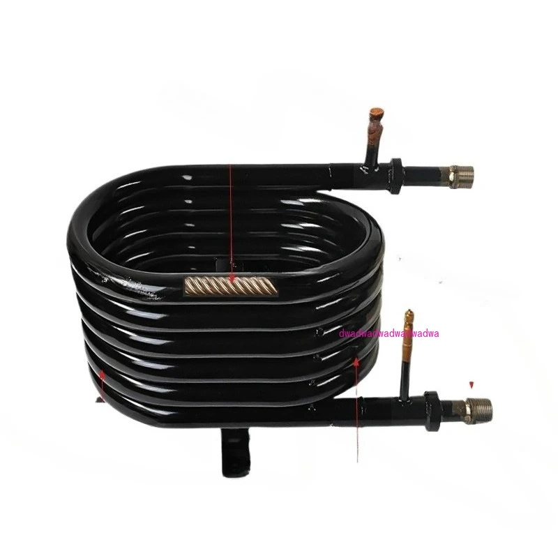 

5HP Titanium tube heat exchanger, coaxial air energy heat exchanger, seawater heat pump condenser, air conditioning evaporator.