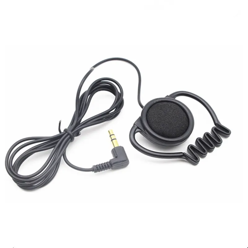 Ear Hook Headphone Single Side Earphone 1-Bud Earpiece for tourist guide,meeting,Radio ,translation