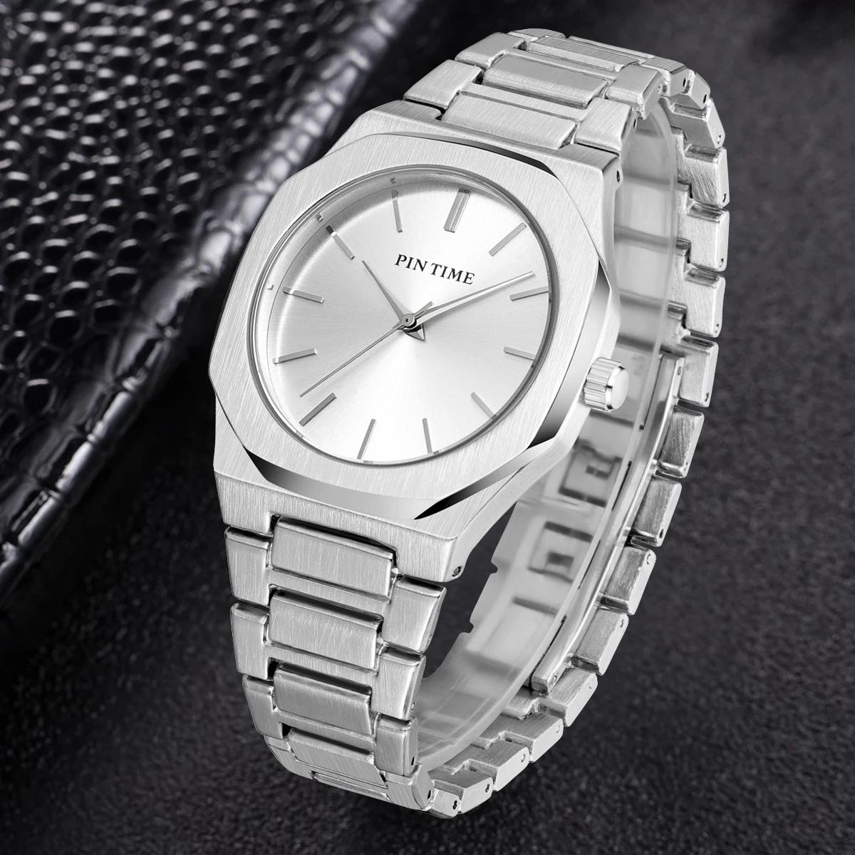 Men Casual Dress Watch Stainless Streel Urtra Thin Business Wristwatch Quartz Waterproof  Reloj Hombre Gift Clock