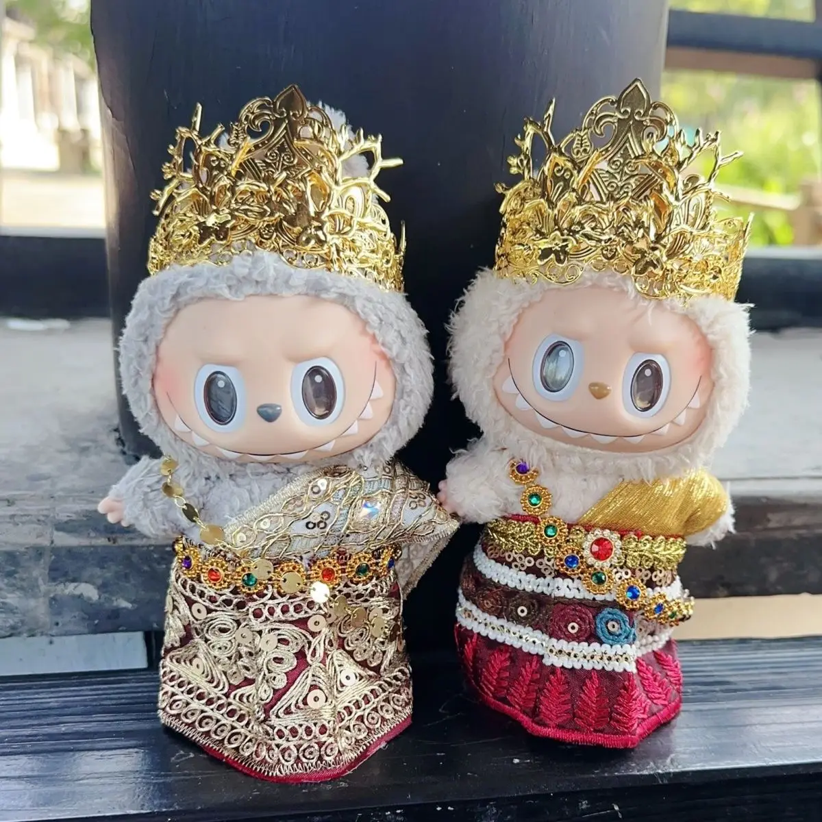

17cm Labubu Thai Costume 1st/2nd/3rd Gen Fit Premium Traditional Thai Outfits Halloween Doll Decor Clothes for Cute Plush Toys