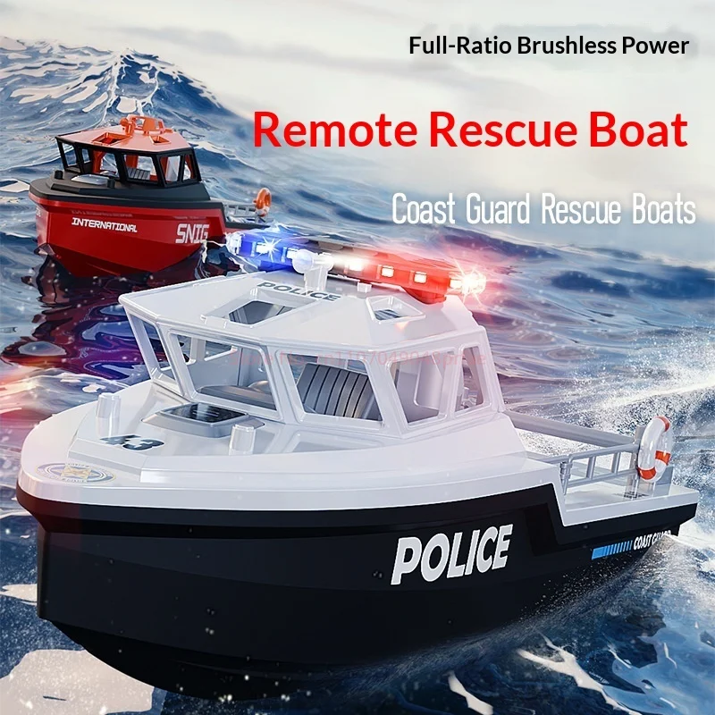 Tx694 Barco de rescate con control remoto de alta velocidad, Jet Vortex, remolcador eléctrico subacuático sin escobillas, modelo Go Kart, juguete