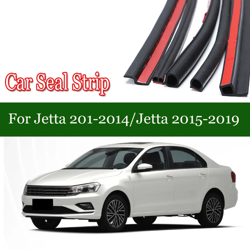 Untuk JETTA t-cross 14-24 tepi pintu mobil Weatherstrip Strip Strip segel mobil Aksesori Sealant otomatis pelindung tahan angin kebisingan