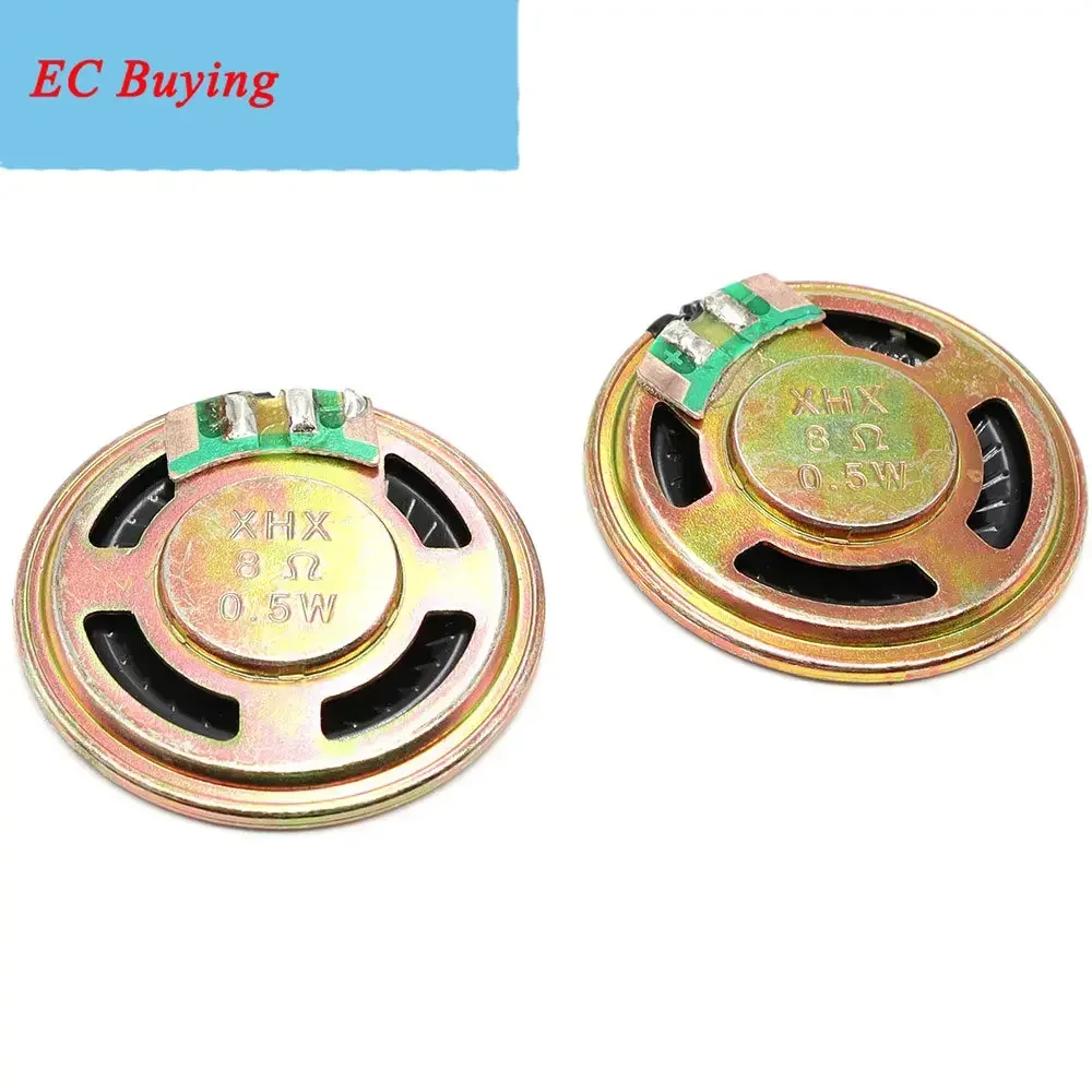 2 قطعة/الوحدة 36 مللي متر 8O hm 0.5 واط جديد رقيقة جدا المتكلم 8 أوم 0.5 واط 0.5 واط 8R المتكلم قطر 36 مللي متر 3.6 سنتيمتر سمك 5 مللي متر #3