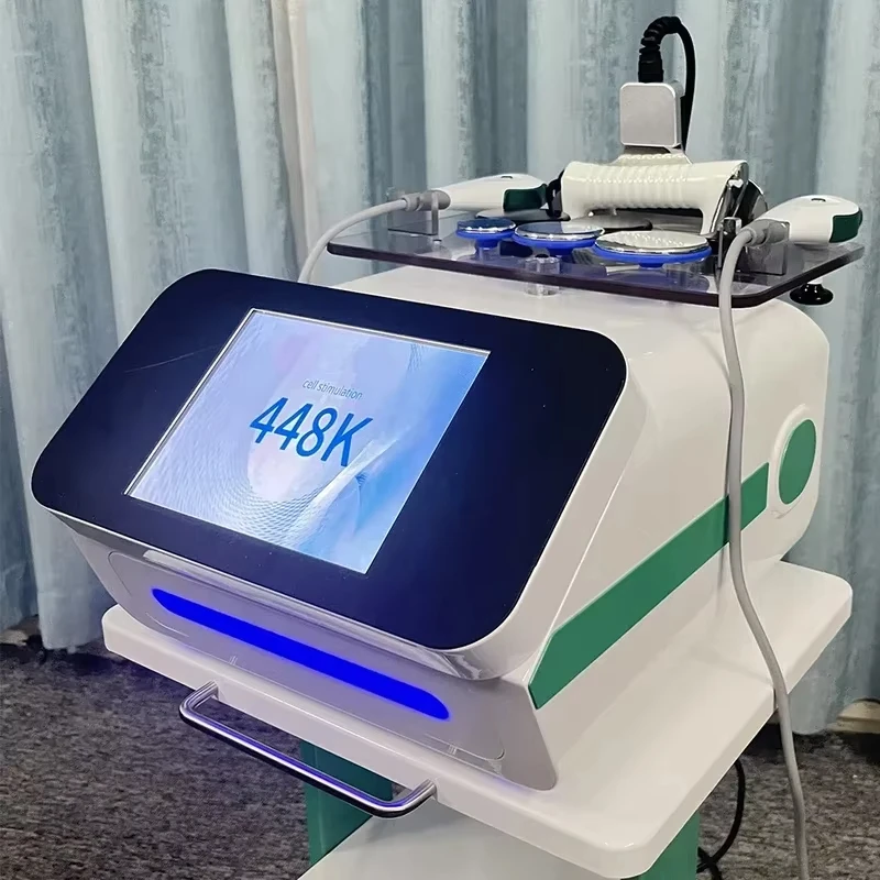 Indiba Tecar Therapy Machine 448K CET RET Deep Heating Thermal Physio Pain Relief Body Rehabilitation Sport Recovery