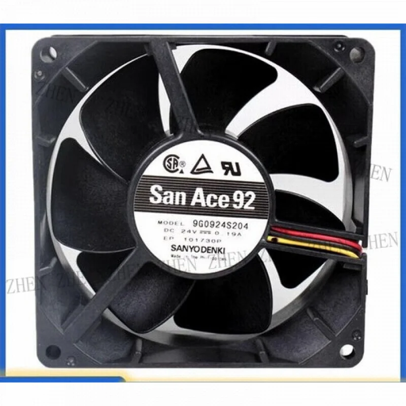 Y 9G0924S204 24V 0.19A 9cm 9232 3-wire Inverter Cooling Fan