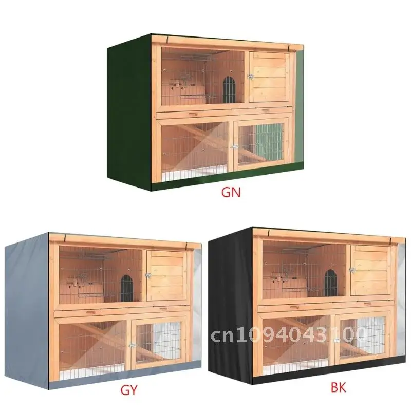 

(Only dust Outdoor no cage)Bunny Hutch Cover Oxford Cloth Rabbit Habitat cover, Light Harmful Crate Prevent Cover Waterproof