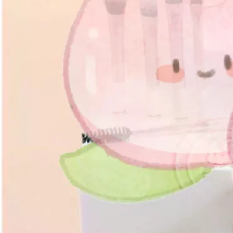 Set di pennelli per trucco portatili multicolori con manico corto da 10 pezzi con custodia da viaggio