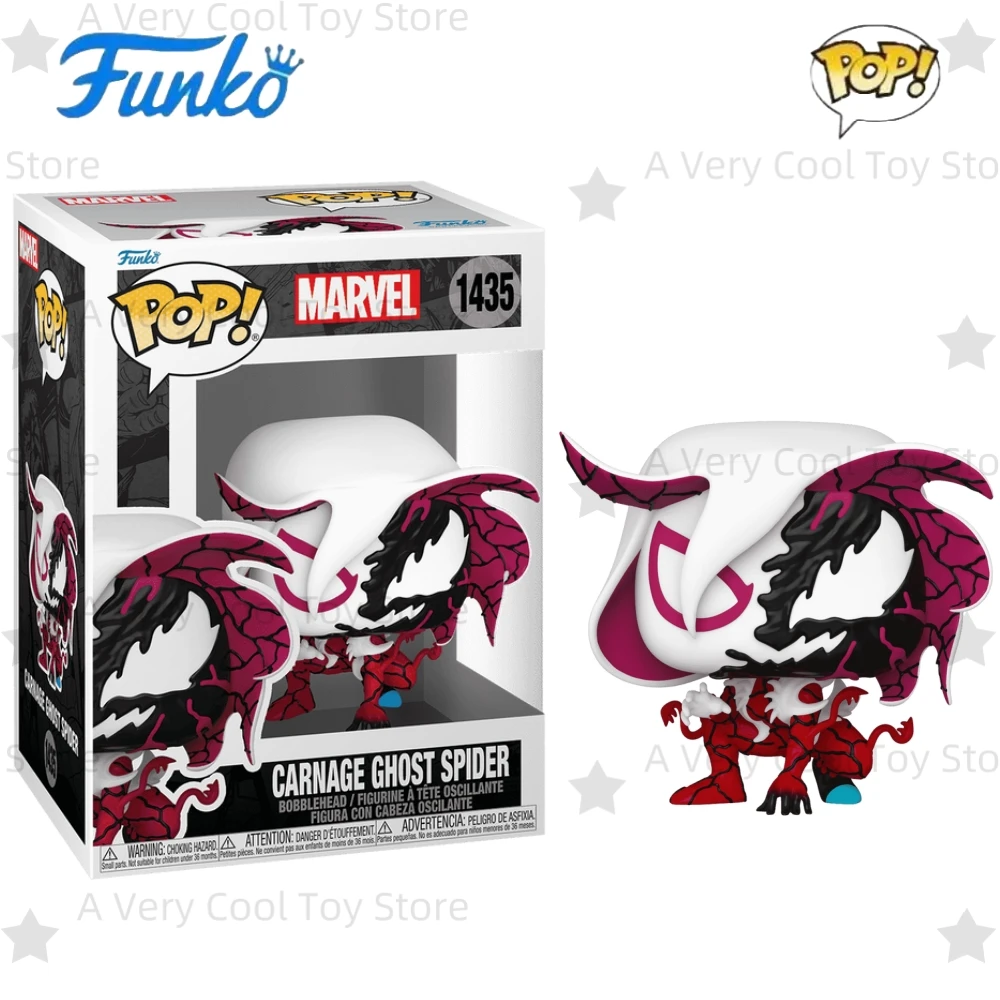 

Виниловая фигурка Marvel Venom Funko Pop Carnage Ghost Spider Gwen1435 3,05 дюйма, Коллекционная ограниченная серия, модель игрушки, подарок на день рождения