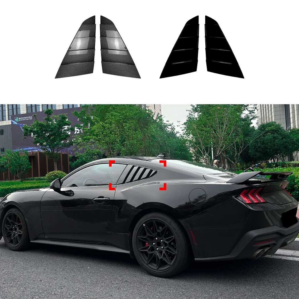 

Suitable for Ford Mustang MK7 2024 + Rear Window Shutters Sticker Exterior Modification