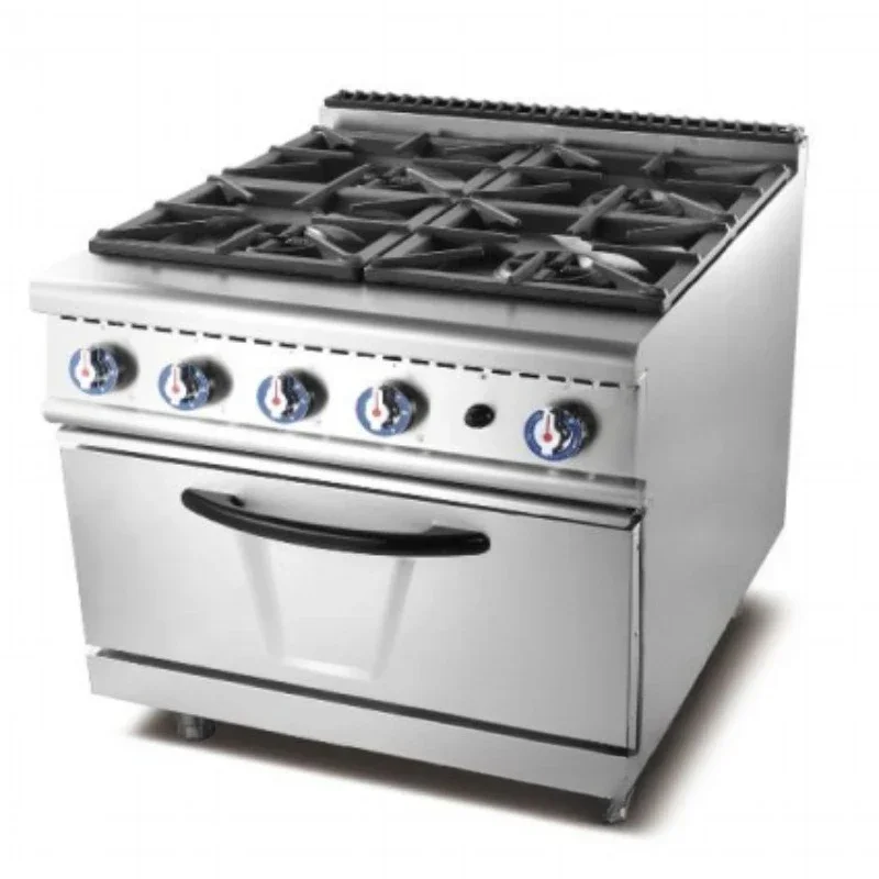 

Commercial gas cooker Stainless steel kitchen equipment Gas 4 burner cooker Gas cooker Oven