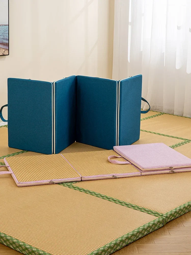 

Customized kindergarten lunch break folding coconut palm mattress household Japanese tatami floor bay window mat children's craw