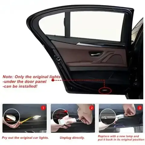 2/4개 LED 자동차 HD 도어 웰컴 라이트 BMW E70 F15 E90 E92 E60 E61 E65 F01 F02 F10 F15 F30 F48 M5 G30 G38 X1 X2 X3 X4 X5 X6 M3용