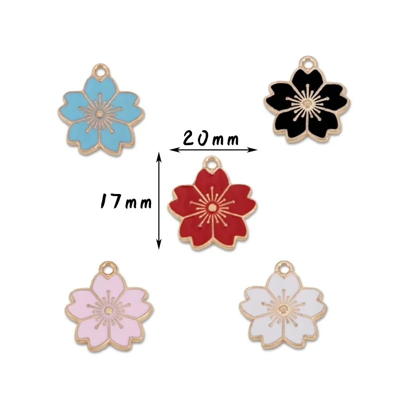 Breloques en Forme de Belles Petites Fleurs pour Bijoux, Colliers, Boucles d'Oreilles, Accessoire pour la raq, DIY, 10 Pièces