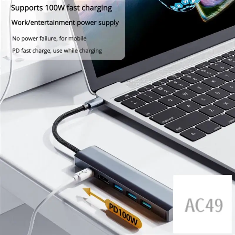 

Док-станция C9-PD RJ45 для док-станции Thunderbolt, адаптер типа C к Usb 3 0, разветвитель-концентратор для ноутбука, USB-расширитель, гигабитный концентратор