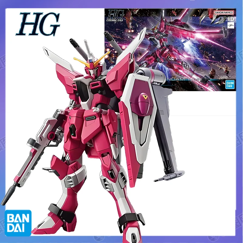 Bandai Genuine HG1/144 Bandai Infinite Justice Gundam Anime Action Figure Assembly Toys for Gift Collectible Model Children Toys