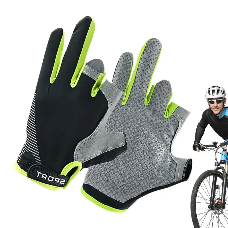 Mountain Biking Gloves Breathable Ice Silk Workout Fishing Gloves Touchscreen UV Protection Gloves For Cycling And Riding Unisex