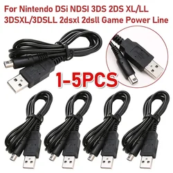 Cable cargador USB Cable de sincronización de datos de carga para Nintendo DSi NDSI 3DS 2DS XL/LL nuevo 3DSXL/3DSLL 2dsxl 2dsll línea de alimentación de juego