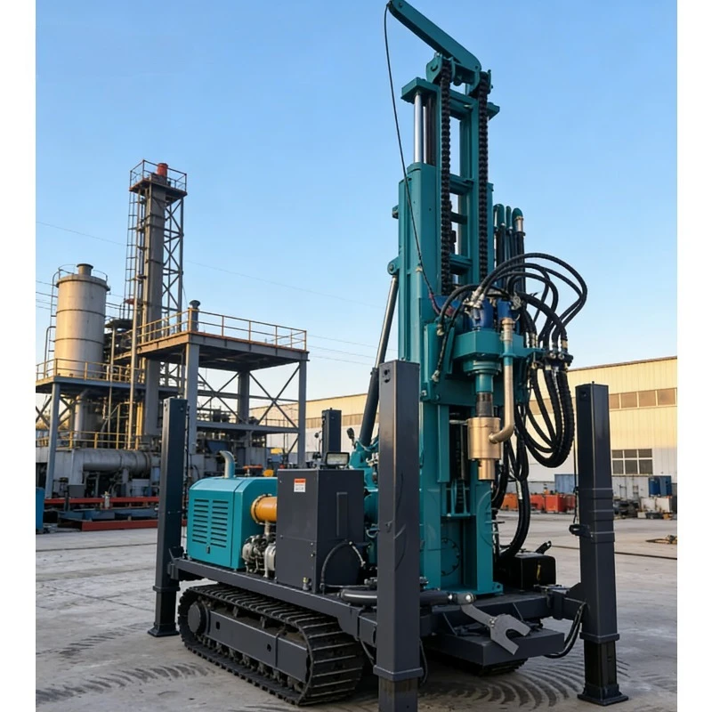 High-efficiency Hydraulic Tracked Water Well Drilling Rig Suitable for Deep Well Operations
