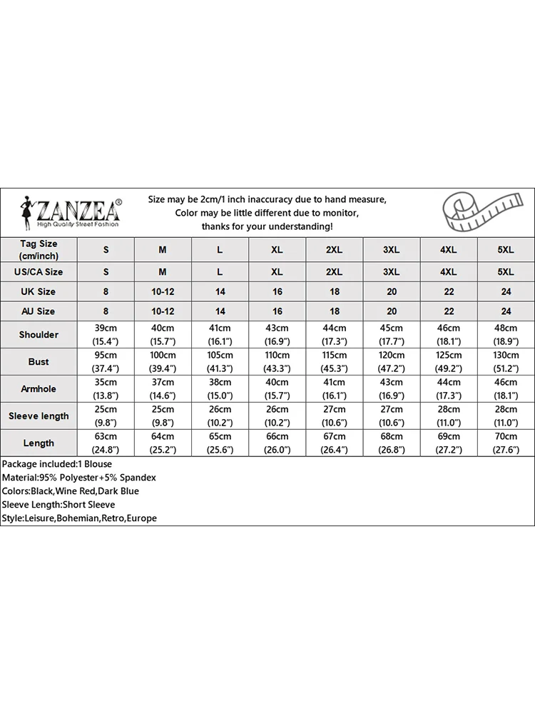 ZANZEA 여성용 반팔 스트라이프 블라우스, 우아한 OL 작업 셔츠, O넥 블라우스, 휴일 상의 튜닉, 캐주얼 패션, 여름